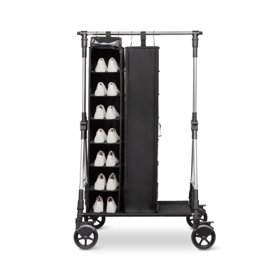 Soopl Shoebag with shoes organized for transport or display